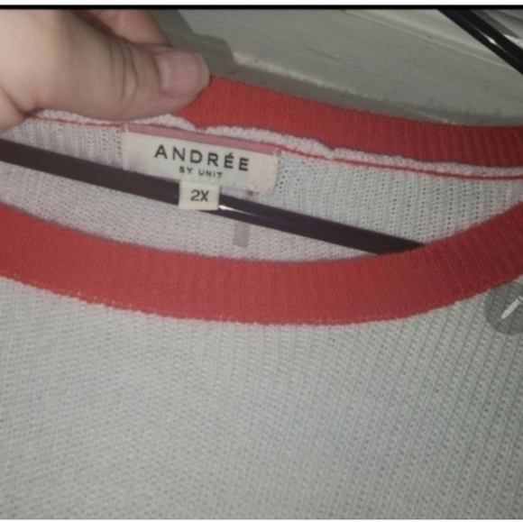 🍂🍁Nwot Andree by unit COLORBLOCK sweater 2x - Picture 2 of 5